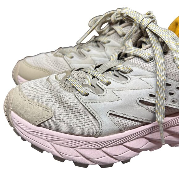 Hoka One One W Anacapa Breeze Low Womens Shoes Size 7B US Vibram Sole Beige/Pink - Picture 9 of 13